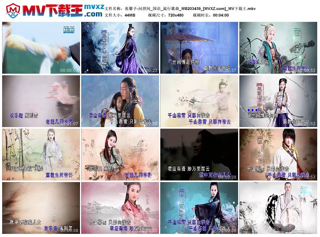 张馨予-问世间_国语_流行歌曲_MB203439